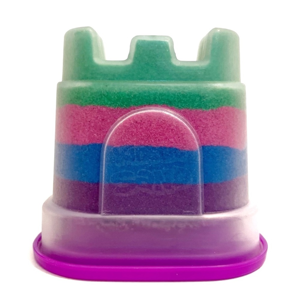 Kinetic Sand Castle Mold Sensory Toy Purple Green Blue Pink Creative Science Fun